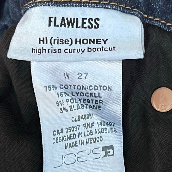 Joe’s Jeans Women’s “Flawless Hi Rise Honey” Curvy Bootcut Waist 27 X 34 Inseam - Picture 8 of 10